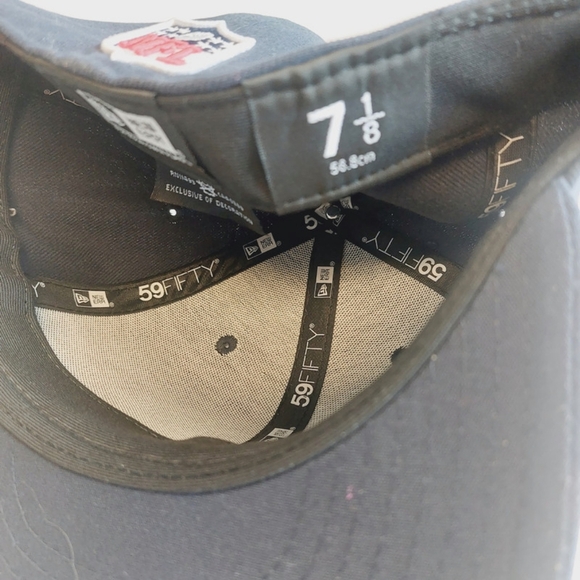 59Fifty New Era NFL Chicago Bears Fitted Hat Cap On Field Headwear Size 7 1/8 - Picture 7 of 7